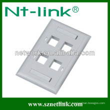 Nous type rj45 4 port faceplate